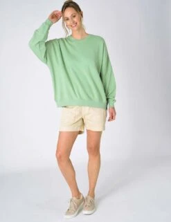 Pure Cotton Oversized Sweatshirt -Marksandspencer Sale Store SD 10 T83 5832W J0 X EC 3