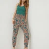 Floral Pull On Cuffed Joggers 36 Floral Pull On Cuffed Joggers -Marksandspencer Sale Store SD 10 T83 5972W P4 X EC 0