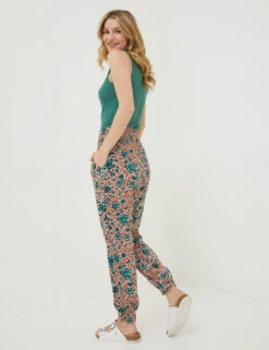 Floral Pull On Cuffed Joggers -Marksandspencer Sale Store SD 10 T83 5972W P4 X EC 2