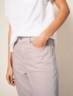 WHITE STUFF Striped Straight Leg Cropped Jeans -Marksandspencer Sale Store SD 10 T83 6083W A4 X EC 2