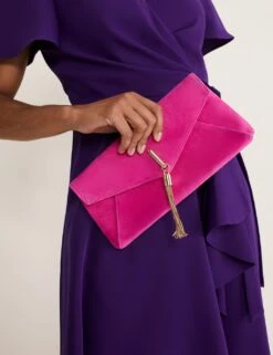 Suede Tassel Clutch Bag -Marksandspencer Sale Store SD 10 T83 6159 D0 X EC 2