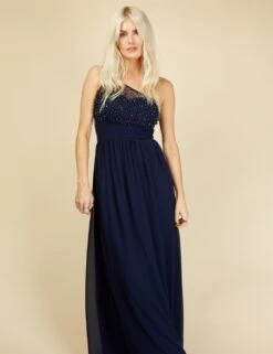 Little Mistress Embellished One Shoulder Maxi Waisted Dress -Marksandspencer Sale Store SD 10 T83 6442 F0 X EC 1