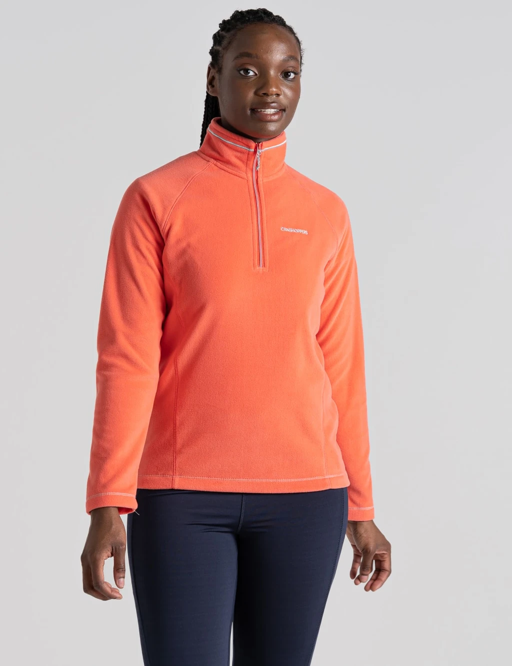 Craghoppers Fleece Funnel Neck Half Zip Sweatshirt 1 Craghoppers Fleece Funnel Neck Half Zip Sweatshirt