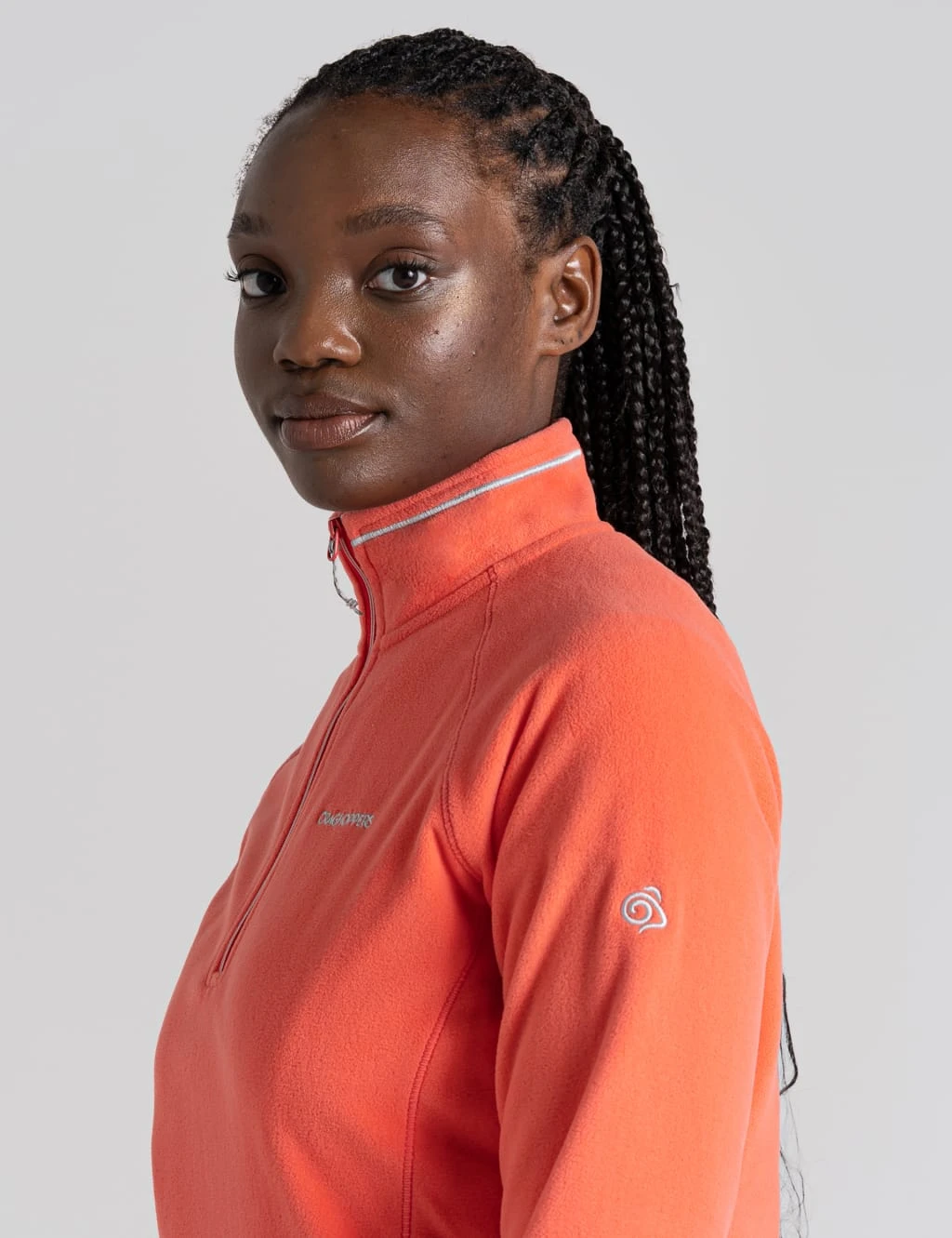 Craghoppers Fleece Funnel Neck Half Zip Sweatshirt 6 Craghoppers Fleece Funnel Neck Half Zip Sweatshirt - Image 6