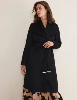 Wool Rich Collared Wrap Coat 13 Wool Rich Collared Wrap Coat -Marksandspencer Sale Store SD 10 T83 6771 Y0 X EC 4