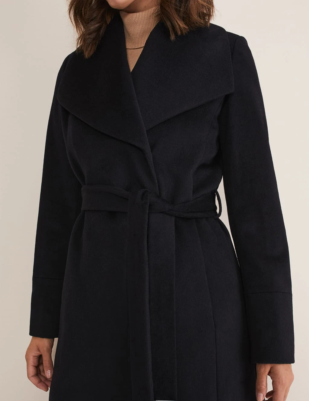 Wool Rich Collared Wrap Coat 7 Wool Rich Collared Wrap Coat - Image 7
