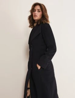 Wool Rich Collared Wrap Coat 15 Wool Rich Collared Wrap Coat -Marksandspencer Sale Store SD 10 T83 6771 Y0 X EC 6