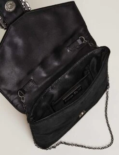Leather Jewel Front Clutch Bag -Marksandspencer Sale Store SD 10 T83 6888 Y0 X EC 2