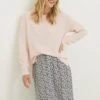 Textured Crew Neck Stepped Hem Jumper -Marksandspencer Sale Store SD 10 T83 6901W A0 X EC 0
