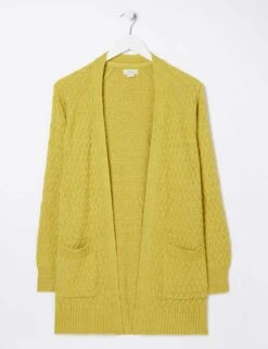Pure Cotton Textured Longline Cardigan -Marksandspencer Sale Store SD 10 T83 6906W R0 X EC 90