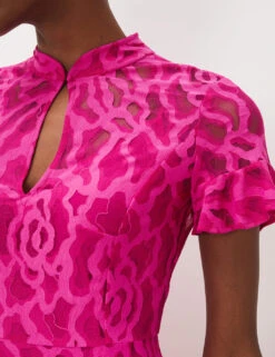 Lace High Neck Short Sleeve Shift Dress -Marksandspencer Sale Store SD 10 T83 7078 A0 X EC 1