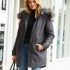 Cotton Blend Padded Hooded Longline Parka Coat -Marksandspencer Sale Store SD 10 T83 8912 T4 X EC 0