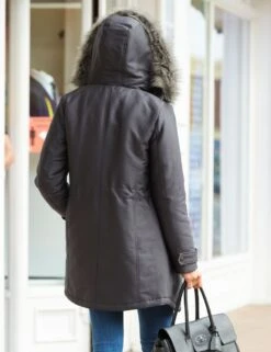 Cotton Blend Padded Hooded Longline Parka Coat -Marksandspencer Sale Store SD 10 T83 8912 T4 X EC 3