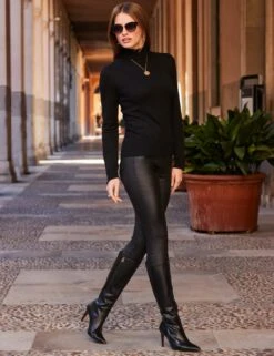 Roll Neck Fitted Jumper -Marksandspencer Sale Store SD 10 T83 8982 Y4 X EC 2