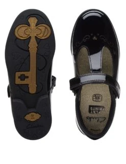 Clarks Patent Mary Jane School Shoes (7 Small - 12 Small) -Marksandspencer Sale Store SD 10 T94 6106 Y1 X EC 1