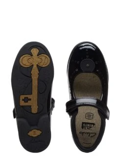 Clarks Kids' Patent Leather Riptape School Shoes (13 Small - 4 Large) -Marksandspencer Sale Store SD 10 T94 6110 Y1 X EC 2