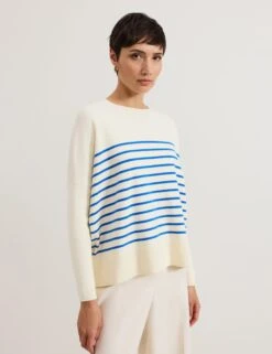 Sadie Striped Round Neck Jumper