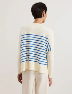 Sadie Striped Round Neck Jumper -Marksandspencer Sale Store Sadie Striped Round Neck Jumper 3