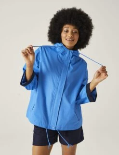 Regatta Sarika Hooded Funnel Neck Raincoat