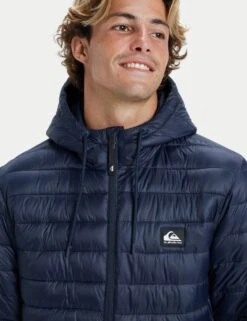 Quiksilver Scaly Hooded Padded Puffer Jacket -Marksandspencer Sale Store Scaly Hooded Padded Puffer Jacket 3
