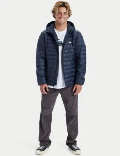 Quiksilver Scaly Hooded Padded Puffer Jacket -Marksandspencer Sale Store Scaly Hooded Padded Puffer Jacket 5