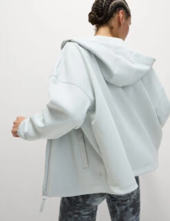 Scuba Zip Up Relaxed Hoodie