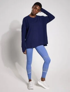 Shelby Crew Neck Step Hem Relaxed Sweatshirt