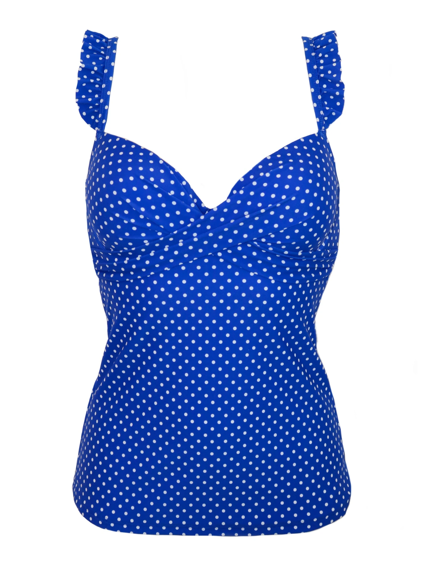 Pour Moi Sicily Polka Dot Wired Padded Tankini Top 2 Pour Moi Sicily Polka Dot Wired Padded Tankini Top - Image 2