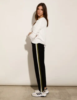 Side Stripe Straight Leg Ankle Grazer Trousers -Marksandspencer Sale Store Side Stripe Straight Leg Ankle Grazer Trousers 2