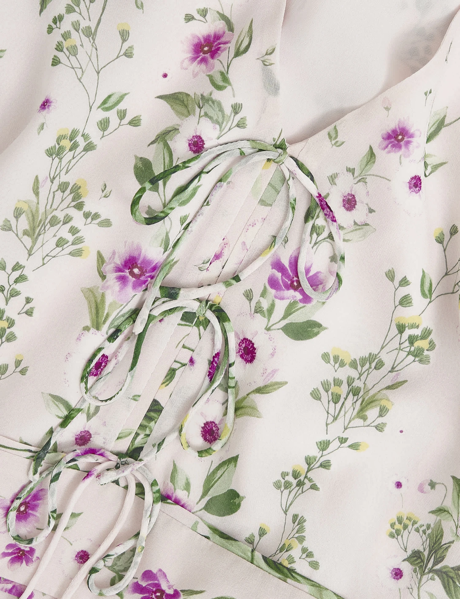 Silk Rich Floral V-Neck Midi Skater Dress 8 Silk Rich Floral V-Neck Midi Skater Dress - Image 8