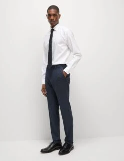 Skinny Fit Check Suit Trousers