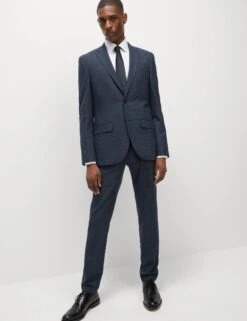 Skinny Fit Check Suit Trousers -Marksandspencer Sale Store Skinny Fit Check Suit Trousers 5