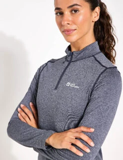 Jack Wolfskin Sky Thermal Half Zip Base Layer Top -Marksandspencer Sale Store Sky Thermal Half Zip Base Layer Top 2