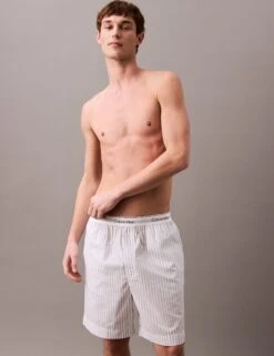 Calvin Klein Sleep Pure Cotton Striped Pyjama Shorts