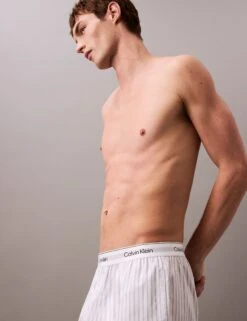 Calvin Klein Sleep Pure Cotton Striped Pyjama Shorts -Marksandspencer Sale Store Sleep Pure Cotton Striped Pyjama Shorts 4