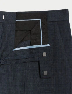 Slim Fit Check Stretch Suit Trousers -Marksandspencer Sale Store Slim Fit Check Stretch Suit Trousers 2