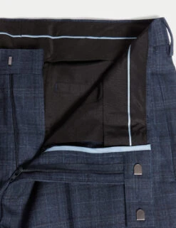 Slim Fit Check Suit Trousers -Marksandspencer Sale Store Slim Fit Check Suit Trousers 2