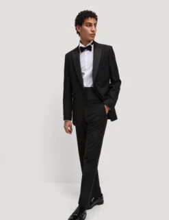 Slim Fit Cotton Blend Dress Shirt -Marksandspencer Sale Store Slim Fit Cotton Blend Dress Shirt 5