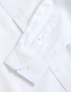 Slim Fit Easy Iron Pure Cotton Textured Shirt -Marksandspencer Sale Store Slim Fit Easy Iron Pure Cotton Textured Shirt 10