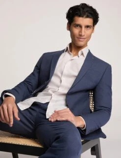 Ted Baker Slim Fit Linen Blend Suit Jacket -Marksandspencer Sale Store Slim Fit Linen Blend Suit Jacket 2