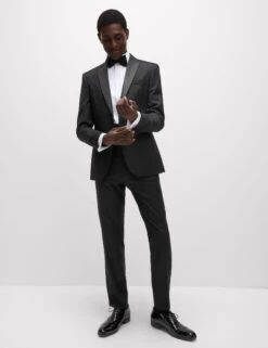 Slim Fit Luxury Cotton Double Cuffed Dress Shirt -Marksandspencer Sale Store Slim Fit Luxury Cotton Double Cuffed Dress Shirt 4