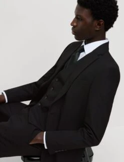 Slim Fit Machine Washable Suit Jacket -Marksandspencer Sale Store Slim Fit Machine Washable Suit Jacket 4