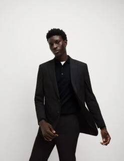 Slim Fit Machine Washable Suit Jacket -Marksandspencer Sale Store Slim Fit Machine Washable Suit Jacket 6