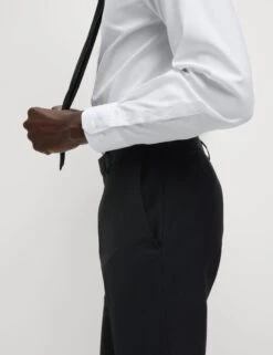 Slim Fit Machine Washable Suit Trousers -Marksandspencer Sale Store Slim Fit Machine Washable Suit Trousers 4