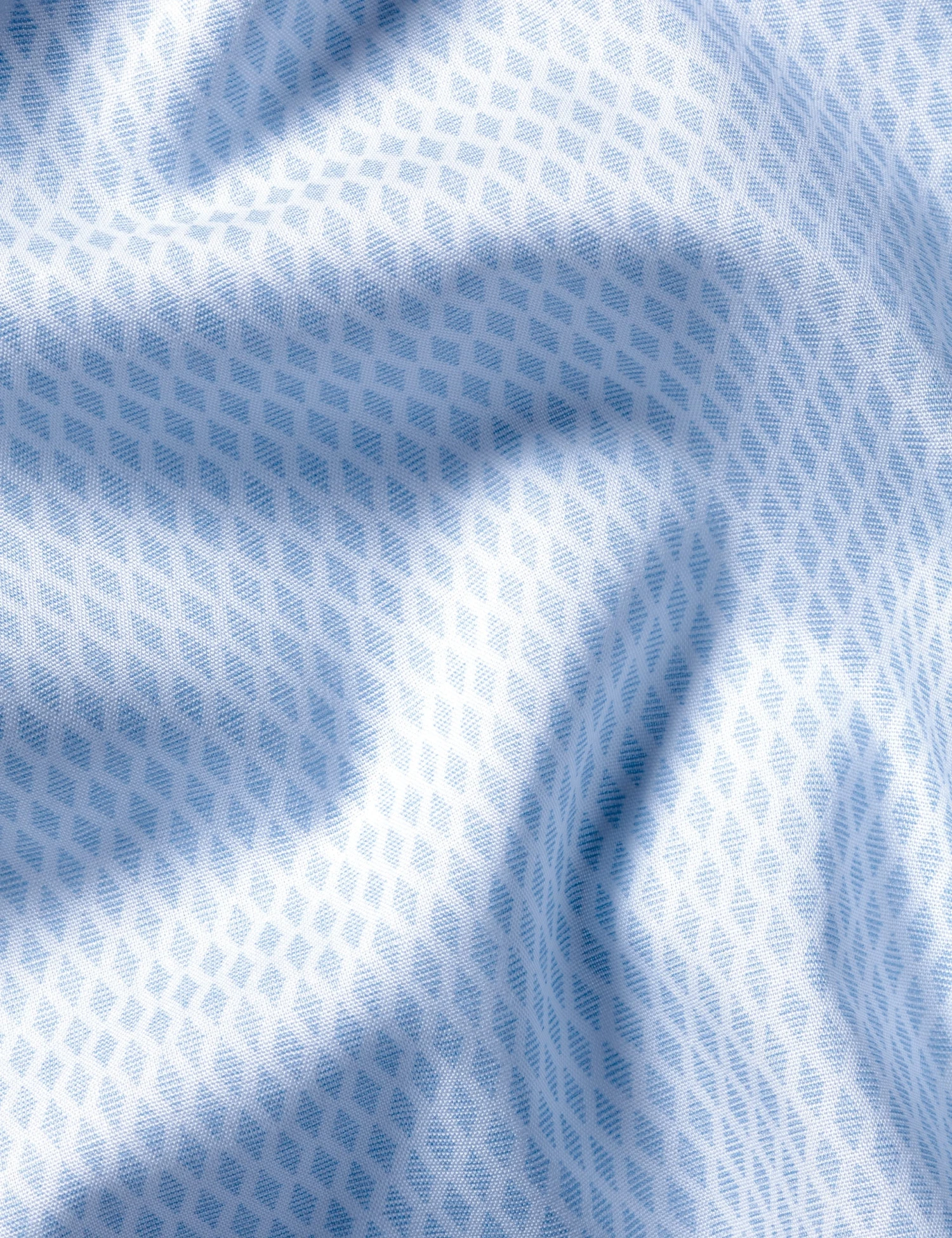 Slim Fit Non Iron Pure Cotton Diamond Shirt 6 Slim Fit Non Iron Pure Cotton Diamond Shirt - Image 6