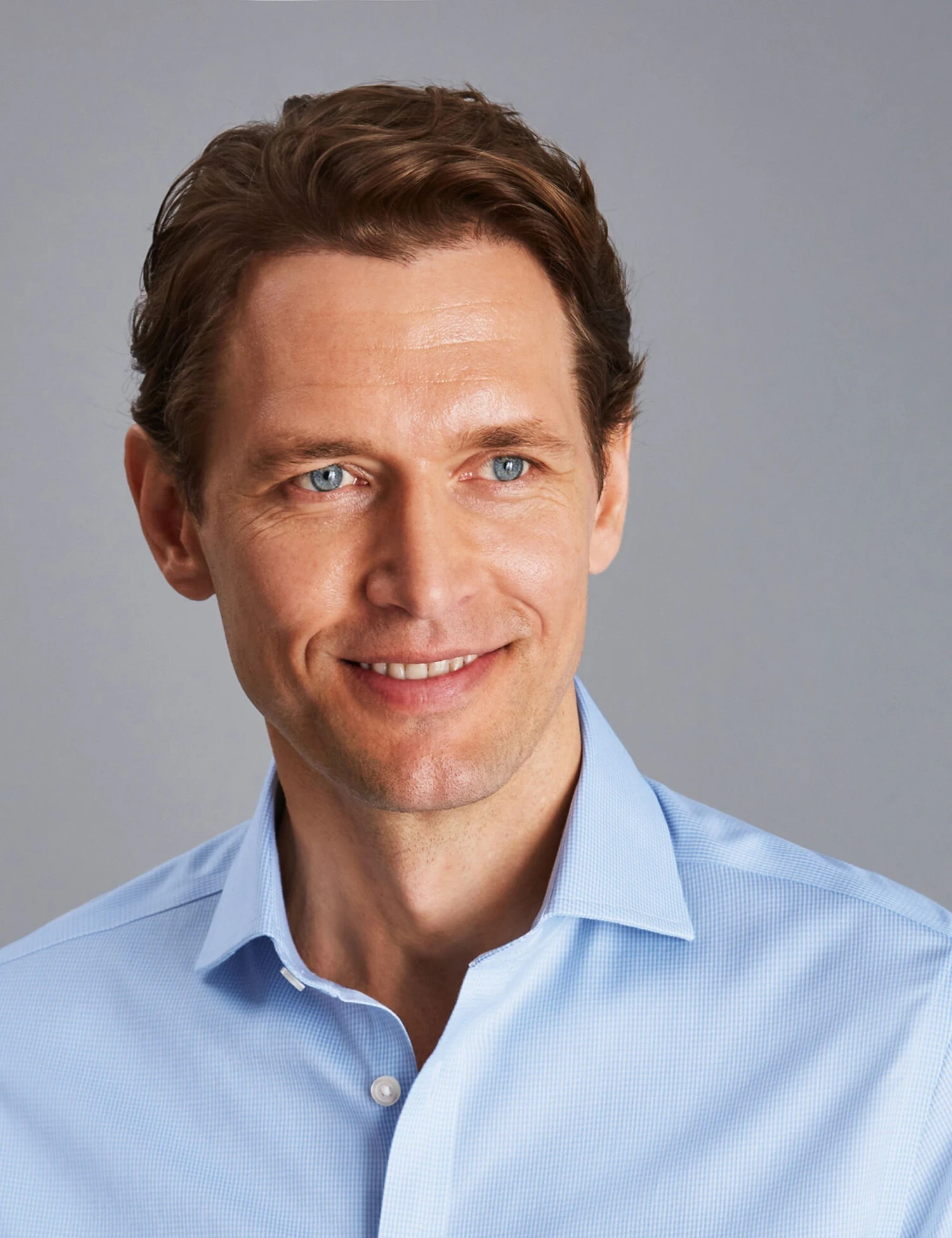 Slim Fit Non Iron Pure Cotton Shirt 3 Slim Fit Non Iron Pure Cotton Shirt - Image 3