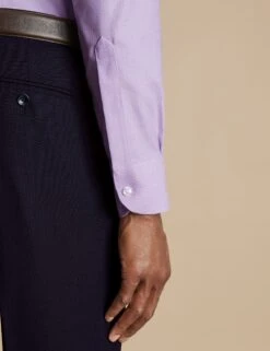 Slim Fit Non Iron Pure Cotton Textured Shirt -Marksandspencer Sale Store Slim Fit Non Iron Pure Cotton Textured Shirt 3