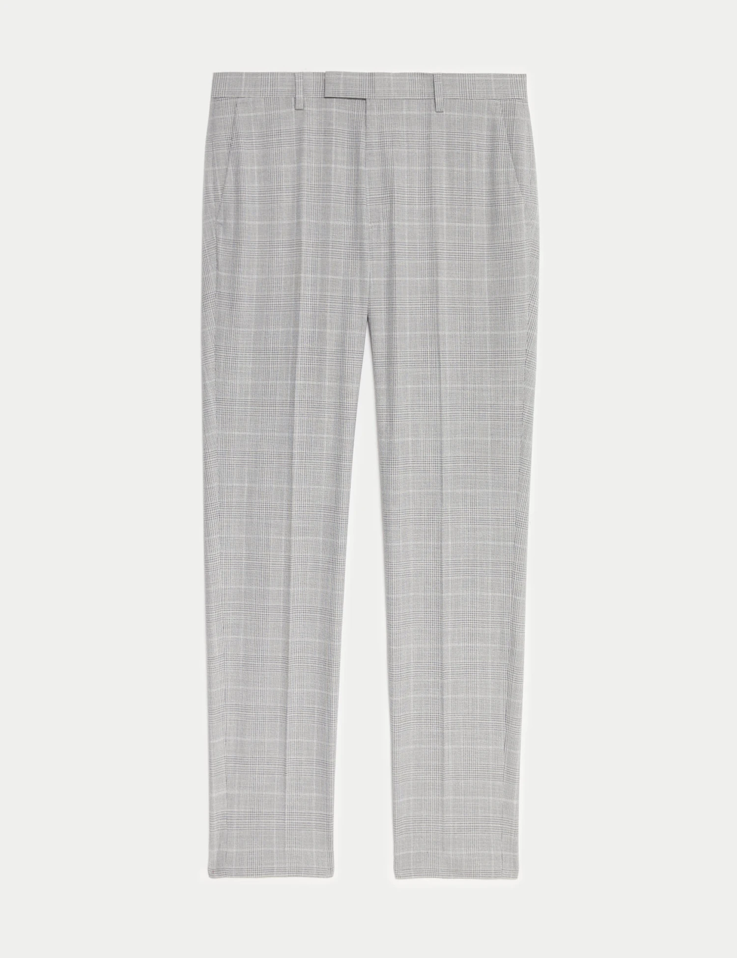 Slim Fit Prince Of Wales Check Suit Trousers 2 Slim Fit Prince Of Wales Check Suit Trousers - Image 2