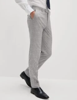 Slim Fit Prince Of Wales Check Suit Trousers 16 Slim Fit Prince Of Wales Check Suit Trousers -Marksandspencer Sale Store Slim Fit Prince of Wales Check Suit Trousers 3