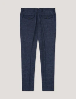 Hackett Slim Fit Pure Cotton Checked Trousers -Marksandspencer Sale Store Slim Fit Pure Cotton Checked Trousers 4